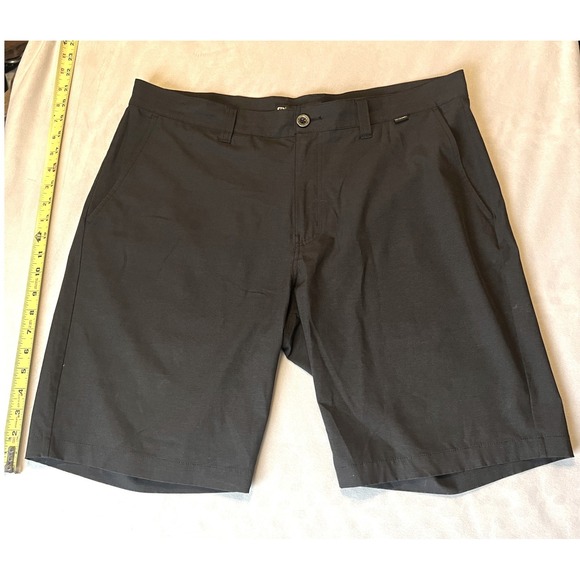 TravisMathew Other - TravisMathew Beck Golf Shorts Mens 36 Dark Grey Micro Stripe Performance Stretch